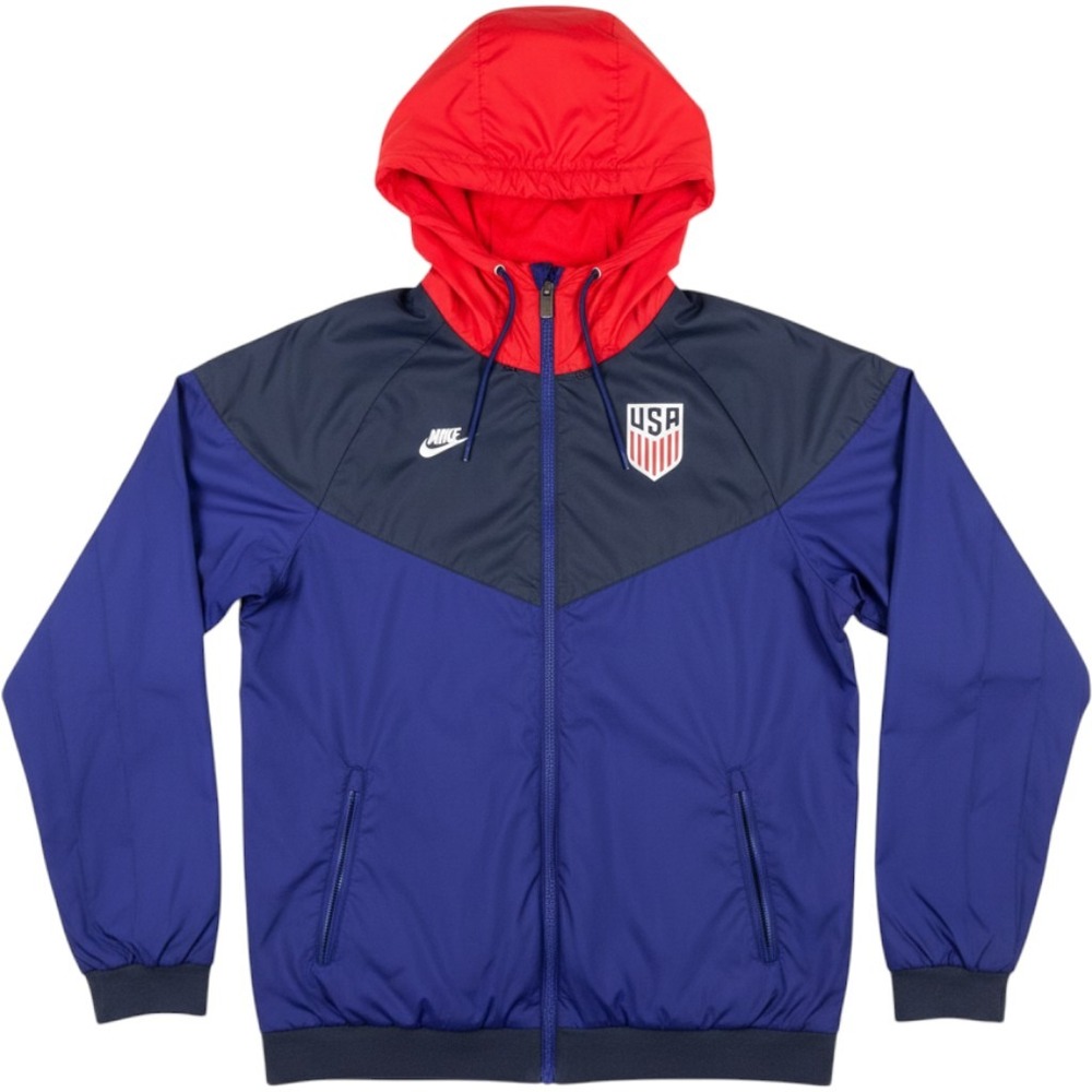 Nike USMNT Windrunner Jacket Mens Small US Soccer Hooded Vented CI9991-421